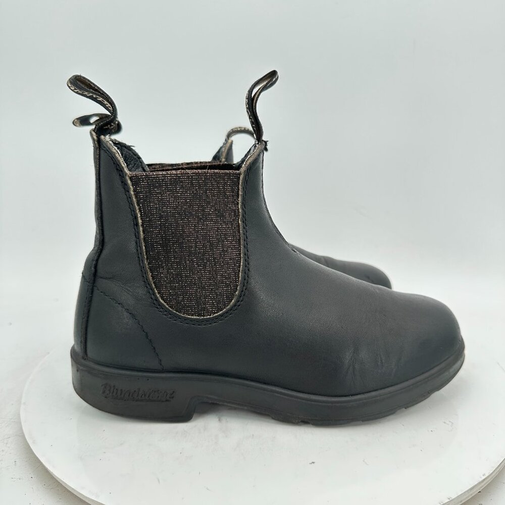 Blundstone Women Size 3 US 6 Black Leather Side Elastic Pull On Chelsea Boot - Picture 4 of 11